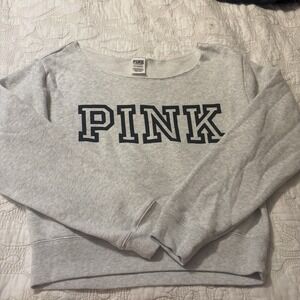 2020 Victoria's Secret Pink Women's‎ Small, Long Sleeve Gray Sweatshirt